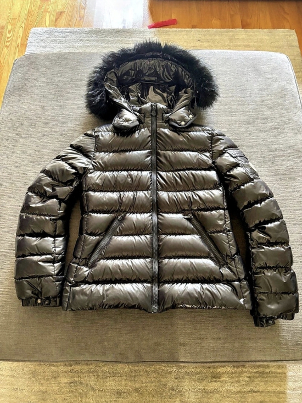 Moncler Badyf Short Down Jacket Black Size 14A Equivalent to womens XS